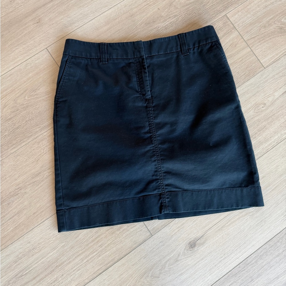 Ann Taylor Black Casual Chino Skirt